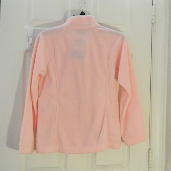 Columbia girls fleece jacket Zip Sweater Pink Sz L 14/16 NWT - Picture 2 of 4